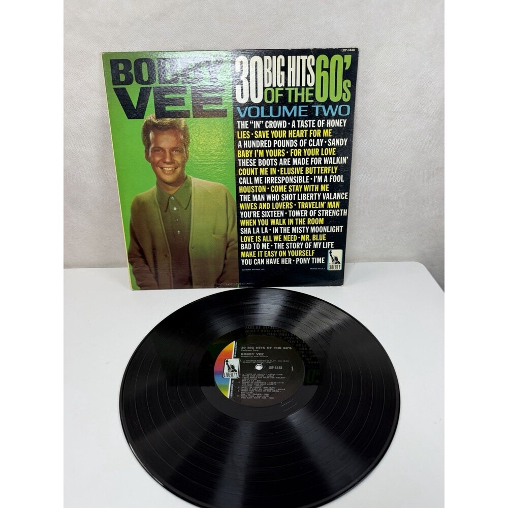 Bobby Vee 30 Big Hits Of The 60s Volume 2 Vinyl LP 1966 Stereo Liberty LST-7468